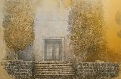 Ein Harod, oil and pencil on cavass, Diptych, 200x300, 2018–19