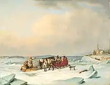 The Ice Bridge at Longue-Pointe, 1847–1848, National Gallery