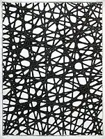 Aleatoric Network (Straight-lined), collography, 1972