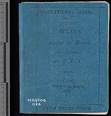 Colour photograph of cover of Glass: Ancient & Modern