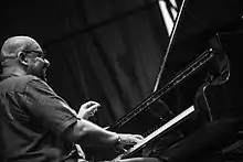 Perdomo performs with his quartet at the International Jazz Festival of Punta del Este in 2015.