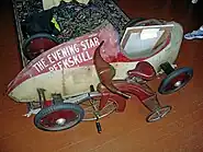 1936 Peekskill, NY Champion William Barthelmes' car in the Marion Boyle Children's Room at the Peekskill Museum