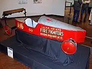 1953 High Point, NC racer Henry Clyde Williams, Jr.'s car at the High Point Museum in High Point, NC in February and March, 2023