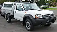 2010-2011 Facelift Nissan D22 Navara DX regular cab (Australia). Note: updated exterior door handles from 2009 onwards.