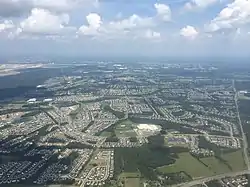 View of South Riding, with Freedom High School visible in the lower center