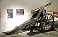 8.4&nbsp;cm Positionskanone 1887 L 25 with steel bronze barrel in Waadtländisches Militärmuseum Morges