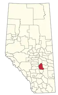 Location within Alberta