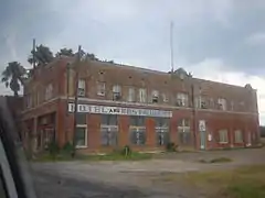 An abandoned hotel and restaurant (built 1926) at Catarina on US 83 near Carrizo Springs