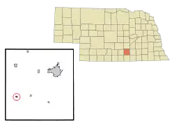 Location of Holstein, Nebraska