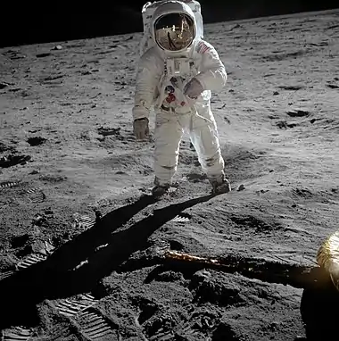 Image 85Astronaut Buzz Aldrin on the Moon, photographed by Neil Armstrong, 1969 (from History of Earth)
