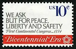 1974 First Continental Congress issue
