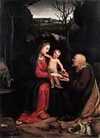 Rest on the Flight into Egypt, 1515 - oil on panel; H. 77 cm, W. 55 cm, Poldi-Pezzoli Museum