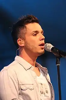 Anthony Callea at the 2012 Multicultural Festival Canberra, in February 2012