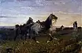 52. Sebastiano De Albertis, Il richiamo dei cavalli sbandati, 1893