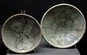 Almohad clay bowls (ataifores&nbsp;[es]) found in the castle of Alarcos&nbsp;[es]