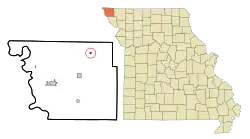 Location of Westboro, Missouri