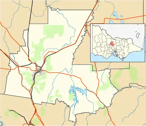 Redcastle is located in City of Bendigo