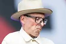 Dimkich playing with Bad Religion in 2018 at Rock am Ring