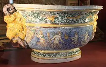 Wine-cooler with The Drunkenness of Bacchus, c. 1680