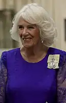 Queen Camilla wearing her order