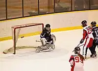 Bourassa Royal score a goal