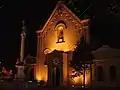 Illuminated Church of St Stephen the King, Bratislava&nbsp;[cs] at night