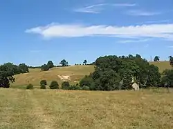 Hollow cottages, typical terrain for the parish