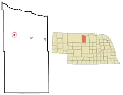 Location of Johnstown, Nebraska