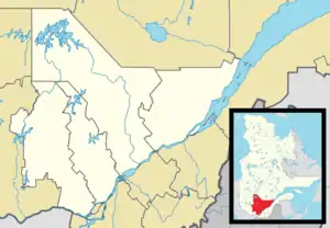 Saint-Lin–Laurentides is located in Central Quebec