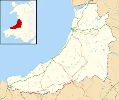 Alltyblaca is located in Ceredigion