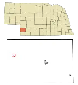 Location of Lamar, Nebraska