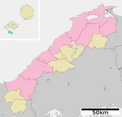 Location of Chibu in Shimane Prefecture