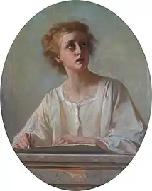 Child at a writing desk