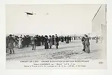 Departure of Émile Aubrun on a Blériot XI.