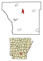 Location in Cleveland County and Arkansas