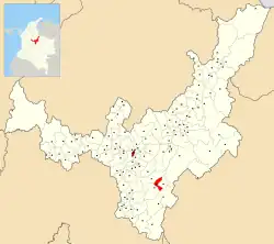Location of the municipality and town of Berbeo in the Boyacá Department of Colombia