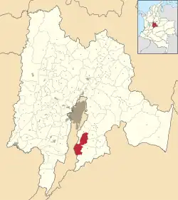 Location of the municipality and town of Gómez Plata in the Antioquia Department of Colombia
