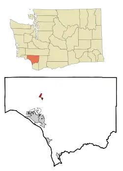 Location of Castle Rock, Washington