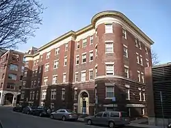 Harvard's Chapman Arms (formerly Craigie Arms), was renamed for the architect. Built in 1897, in Cambridge, MA, it is now in the National Historic Register.