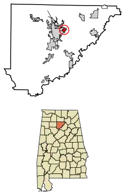 Location of East Point in Cullman County, Alabama.