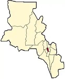 location of Fray Mamerto Esquiú Department in Catamarca Province