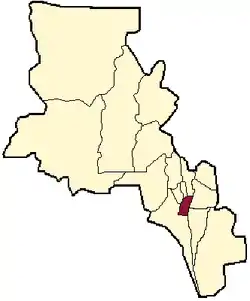 location of Valle Viejo Department in Catamarca Province