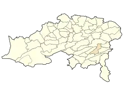 Location of Arris within Batna wilaya