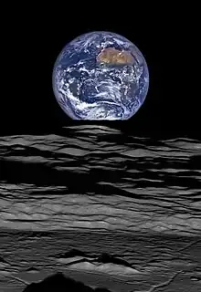 Image 62View of Earth from the Moon by the Lunar Reconnaissance Orbiter (from Earth)