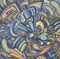 Vorticist Landscape (War Impressions) (c. 1916)