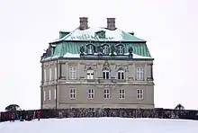 Danish building in the snow