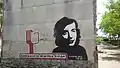 Mural in memory of Salvador Puig Antich