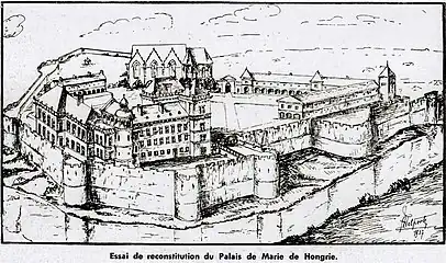 Reconstruction of Binche Palace