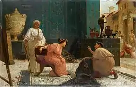 Rug Merchant in Ancient Rome
