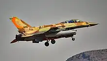 An F-16I Sufa of 107 Squadron "Knights Of The Orange Tail"